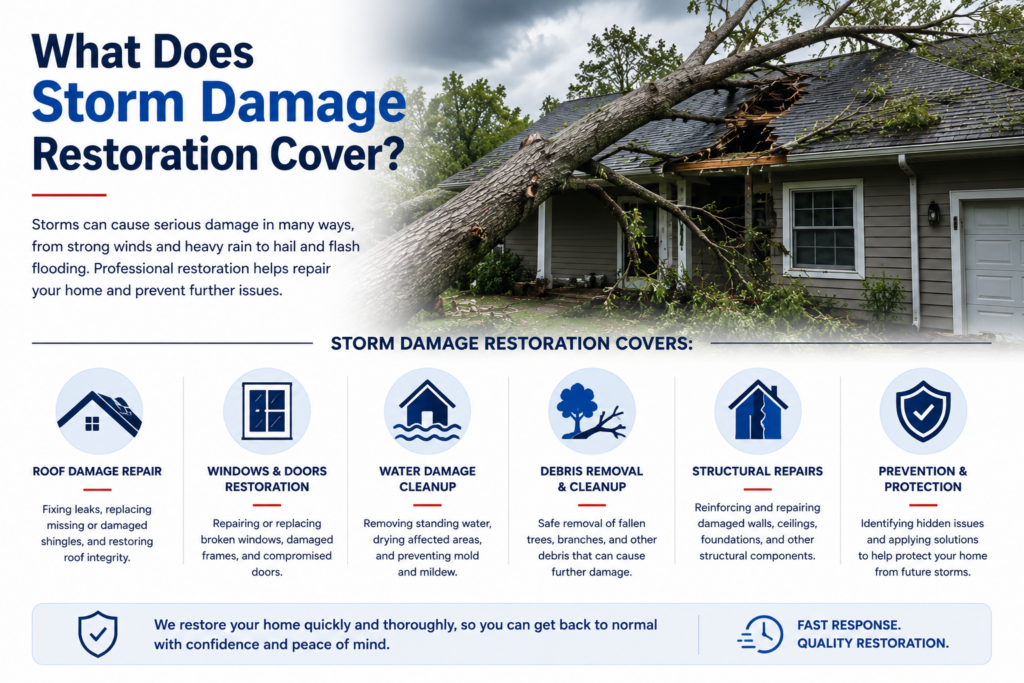 What Does Storm Damage Restoration Cover?